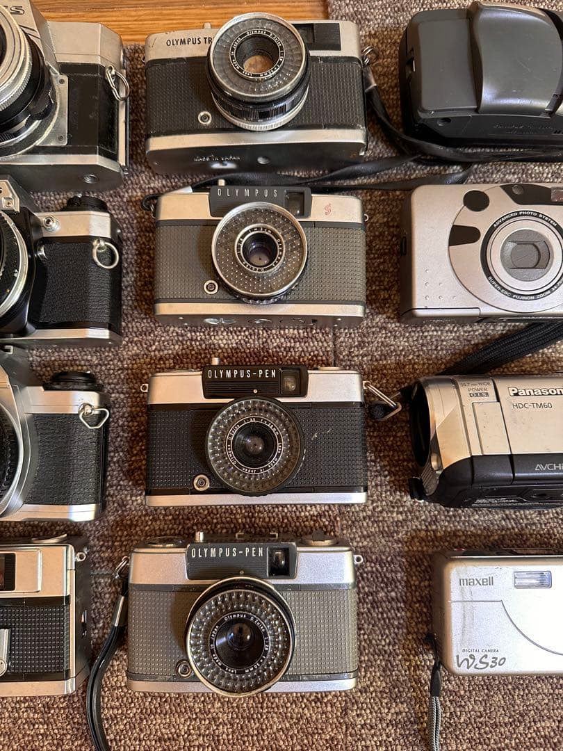 OLYMPUS MAXELL PANASONicフィルムカメラ ジャンク　まとめ