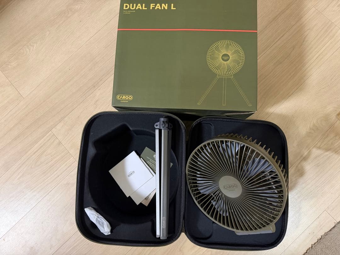 CARGO CONTAINER カーゴコンテナ DUAL FAN L カーキ