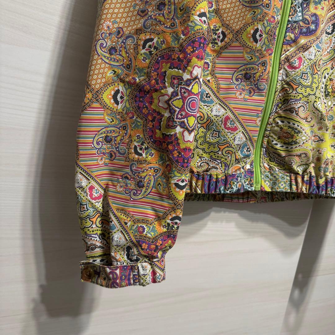 希少　ETRO ペイズリー　ナイロンジャケット　フード　パッカブル　サイズL
