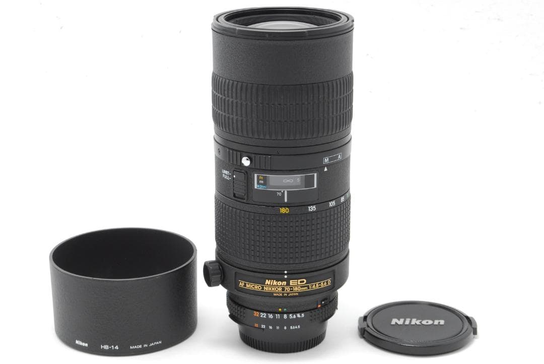 ほぼ未使用Nikon AF 70-180mm 4.5-5.6 MICRO#314