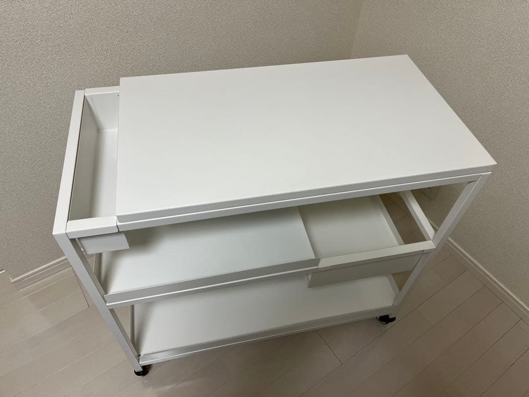 IKEA トロッテン TROTTEN ワゴン ホワイト