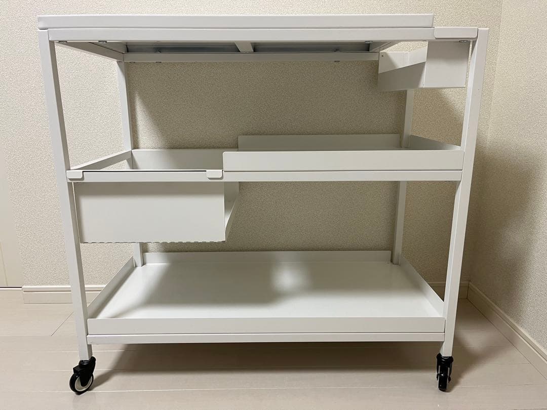 IKEA トロッテン TROTTEN ワゴン ホワイト