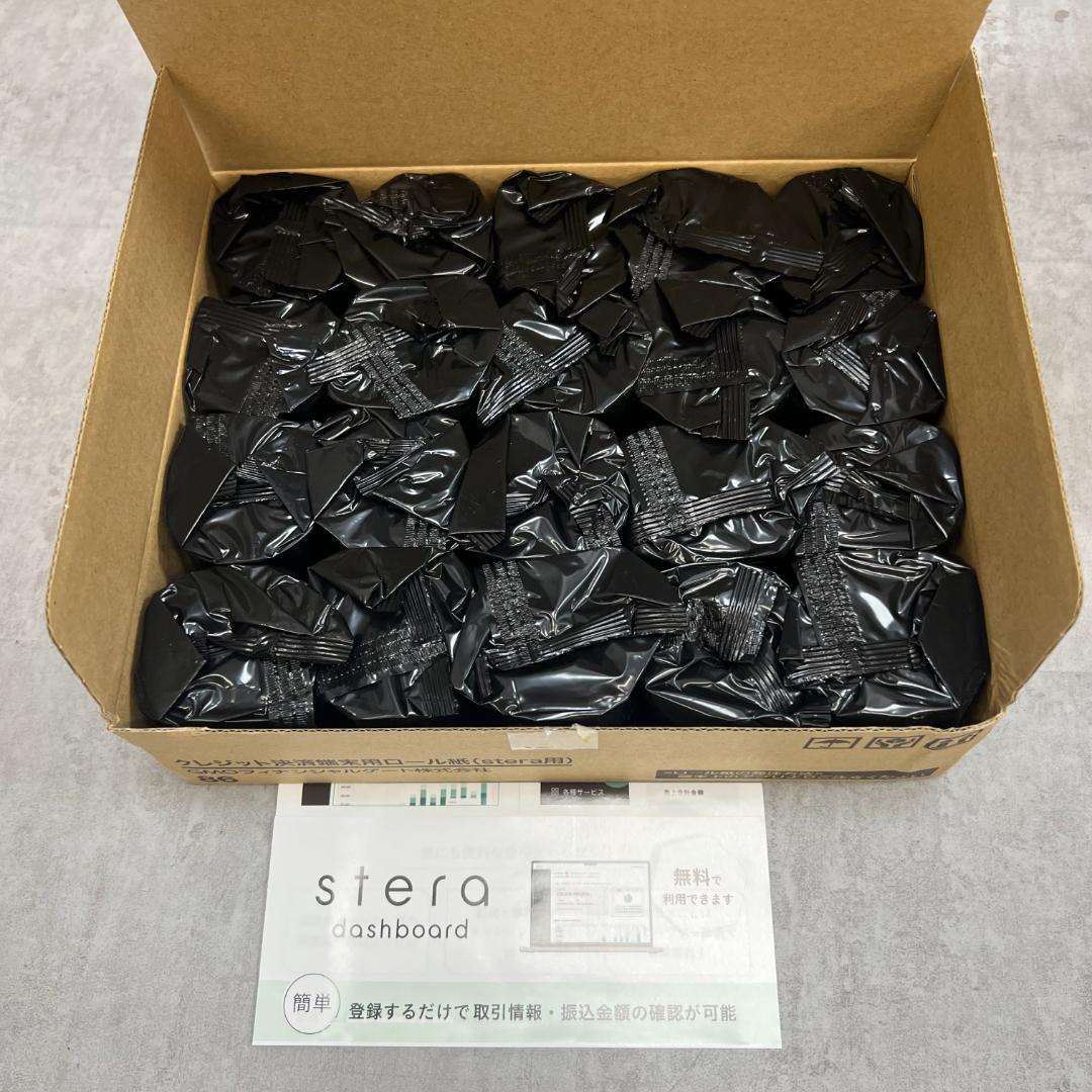 未使用　感熱ロール紙　80本以上まとめ　stera用など　レジ　店舗用品　業務用