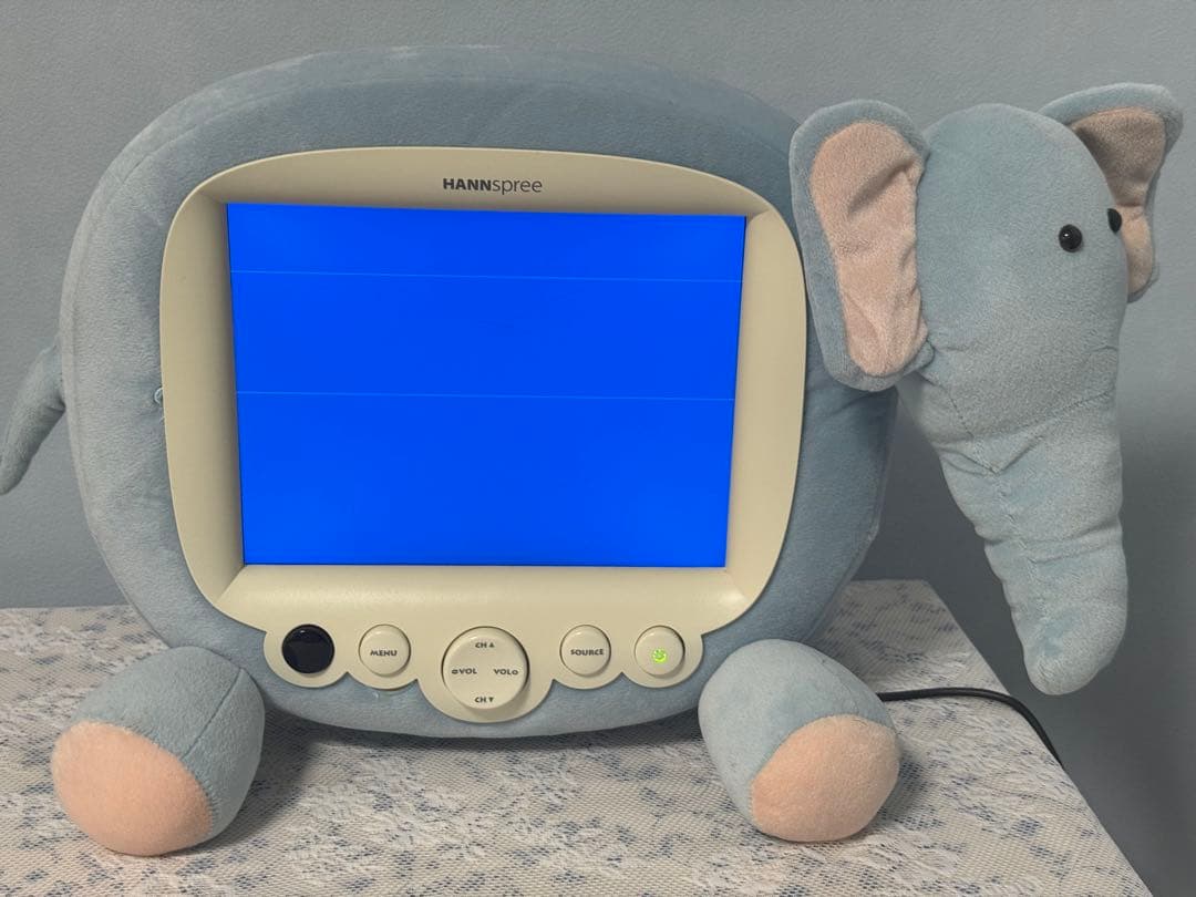 hannspree ゾウ ぬいぐるみ アナログテレビ ハンスプリー