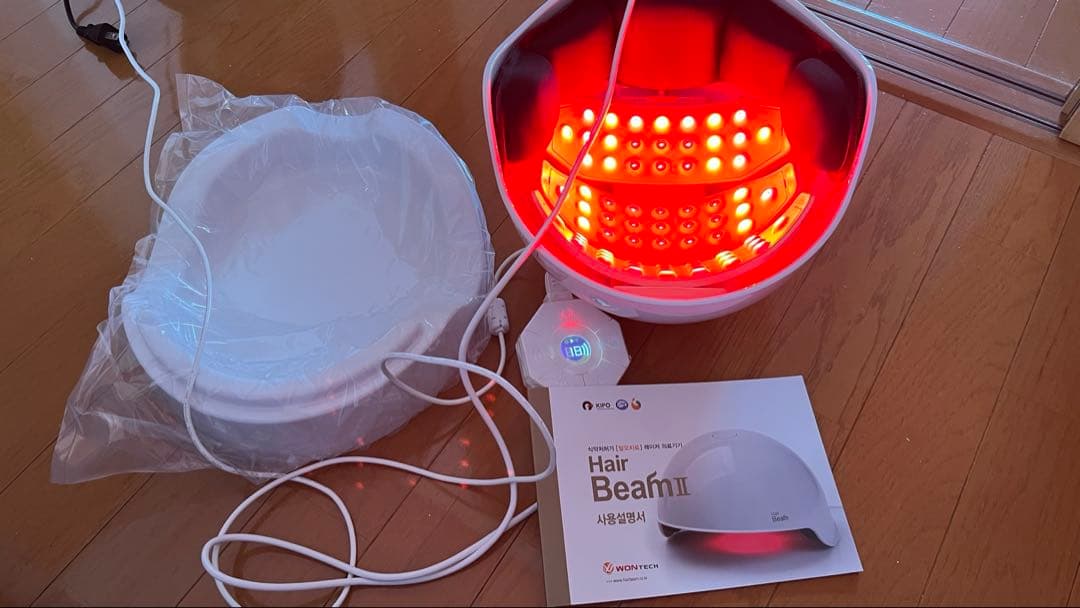 美品 AGAスキンクリニック ヘアビーム2 育毛ヘルメット AD-H1706.1