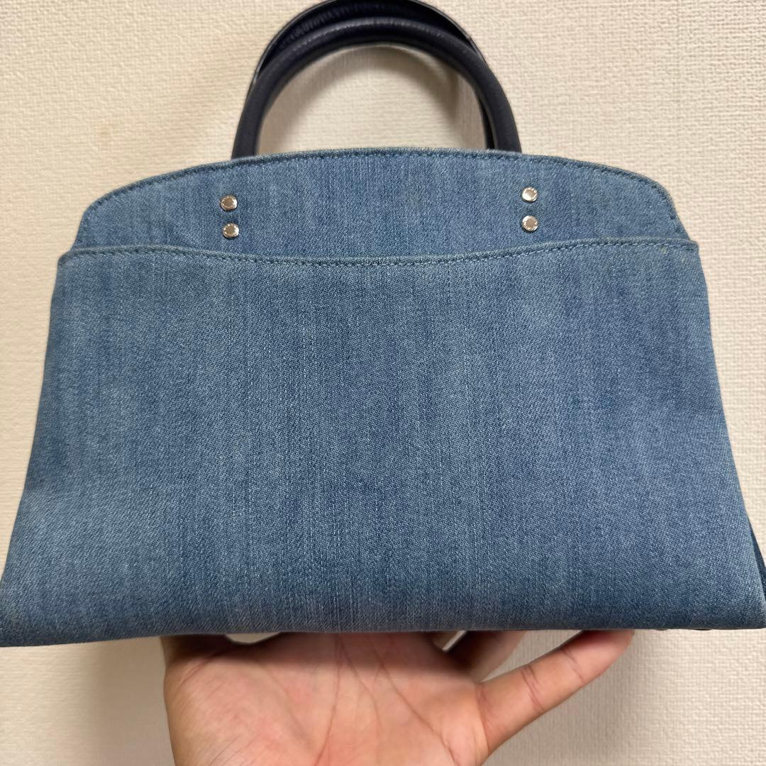 くまさん専用COACH 2way デニムハンドバッグ　ショルダーバッグ