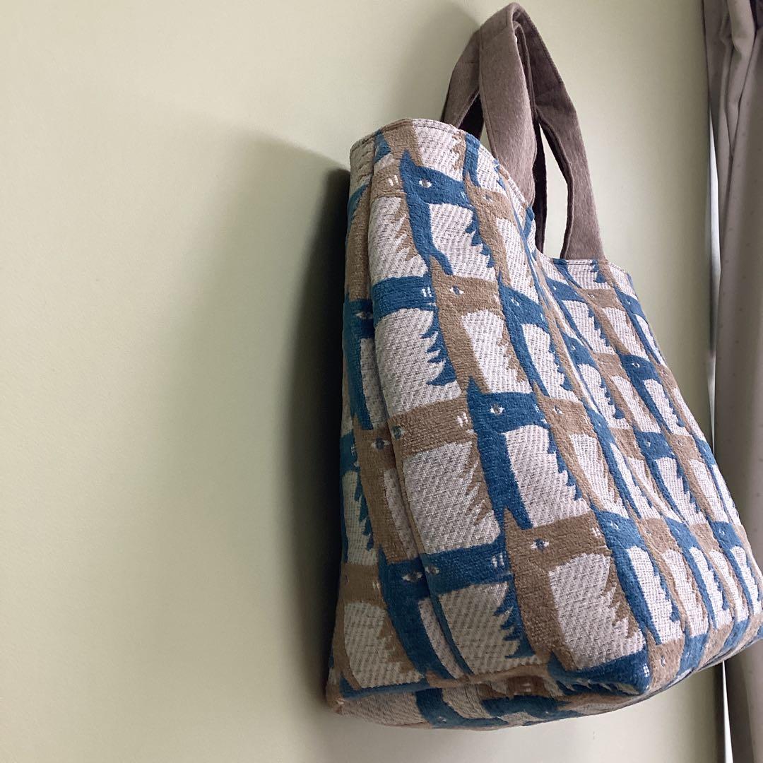 ミナペルホネンthoroughbred 大きめトートバッグ　ハンドメイド