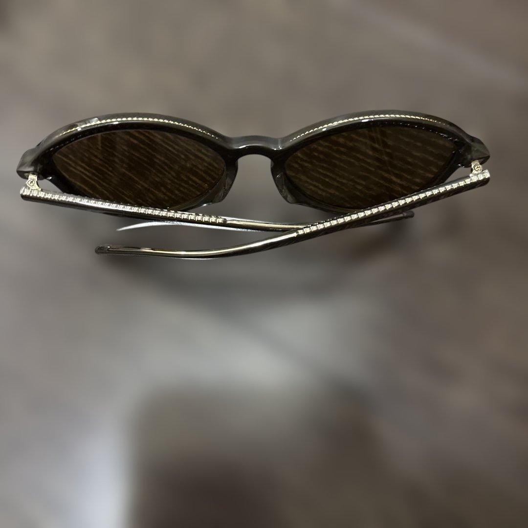 CHANEL ダークブラウン ラウンド　サングラス　シャネル