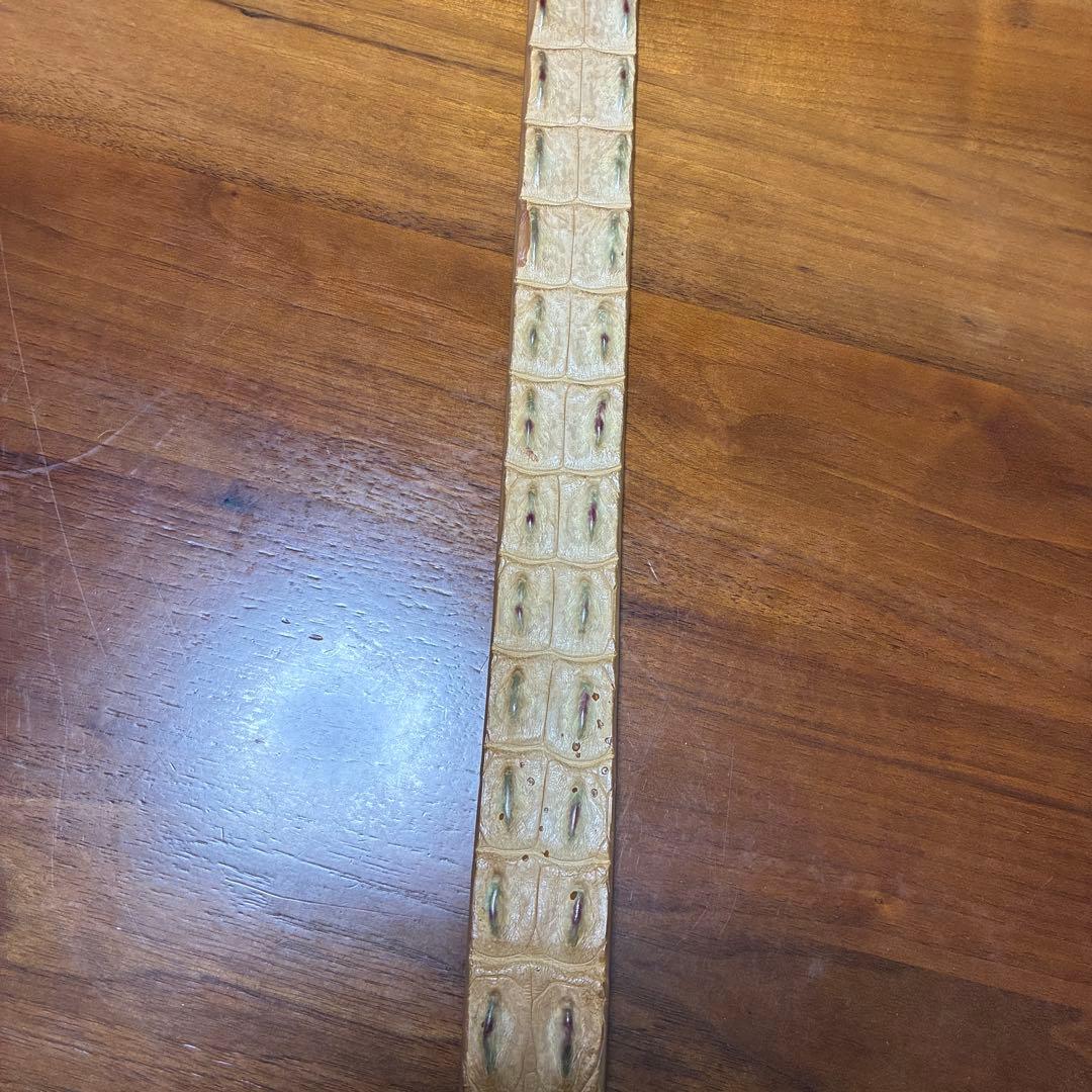 【新品未使用】 post&co リアルクロコダイルレザーベルト