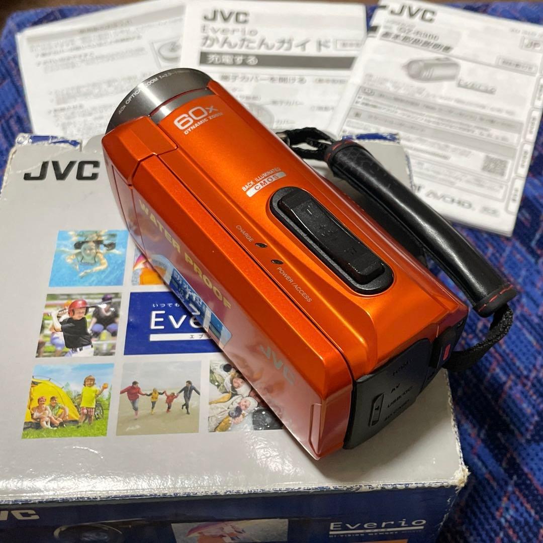 花*吉様 JVC Everio GZ-R300D 防水ビデオカメラ オレンジ