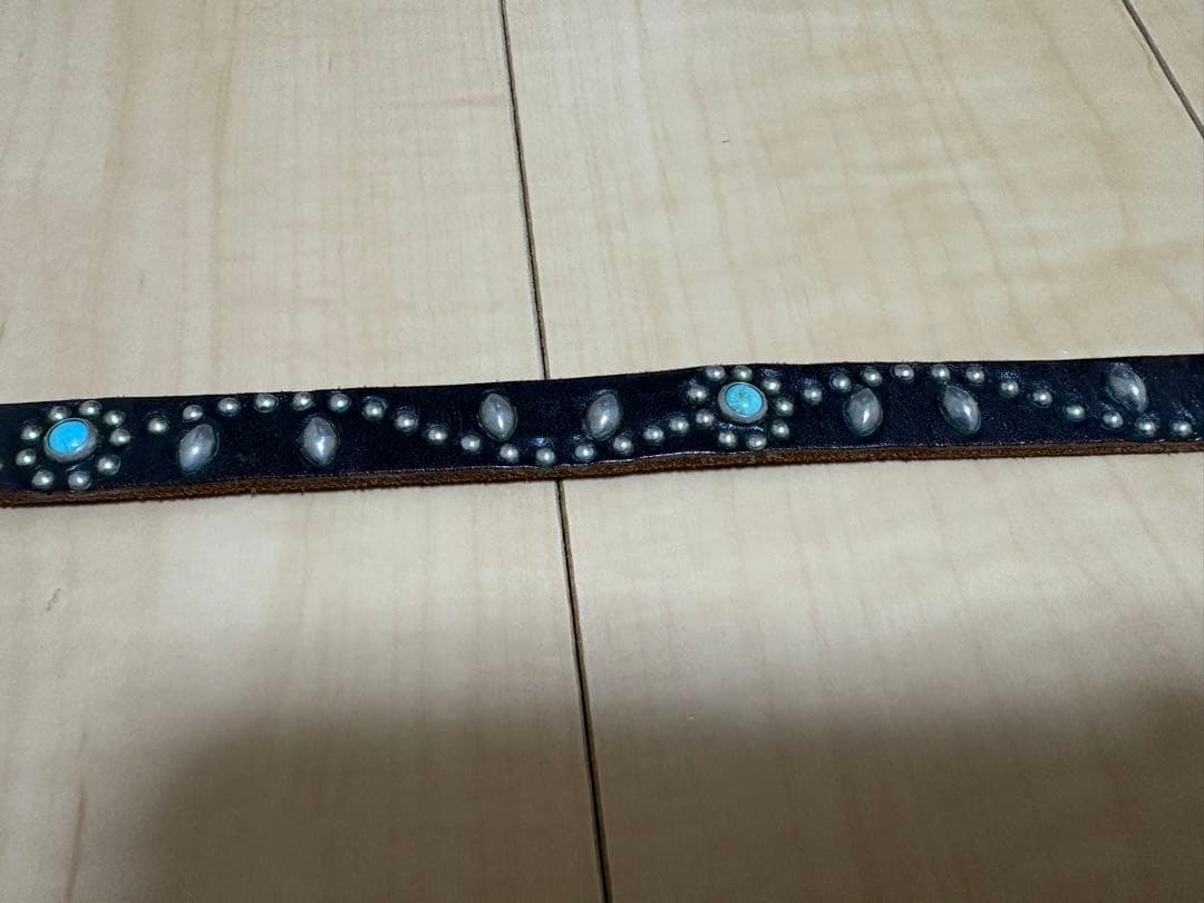 HTC フラワー ターコイズ ベルトSN32TQブラック32