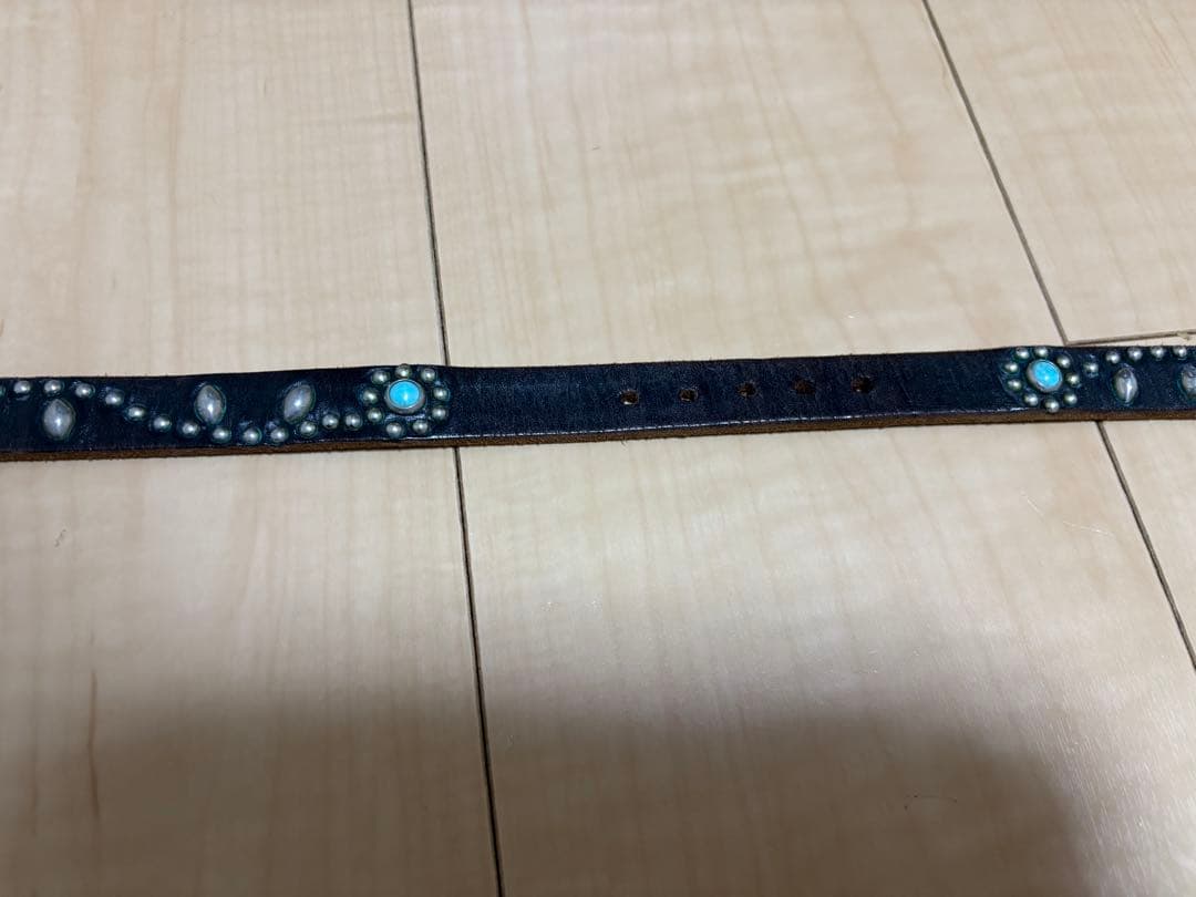 HTC フラワー ターコイズ ベルトSN32TQブラック32