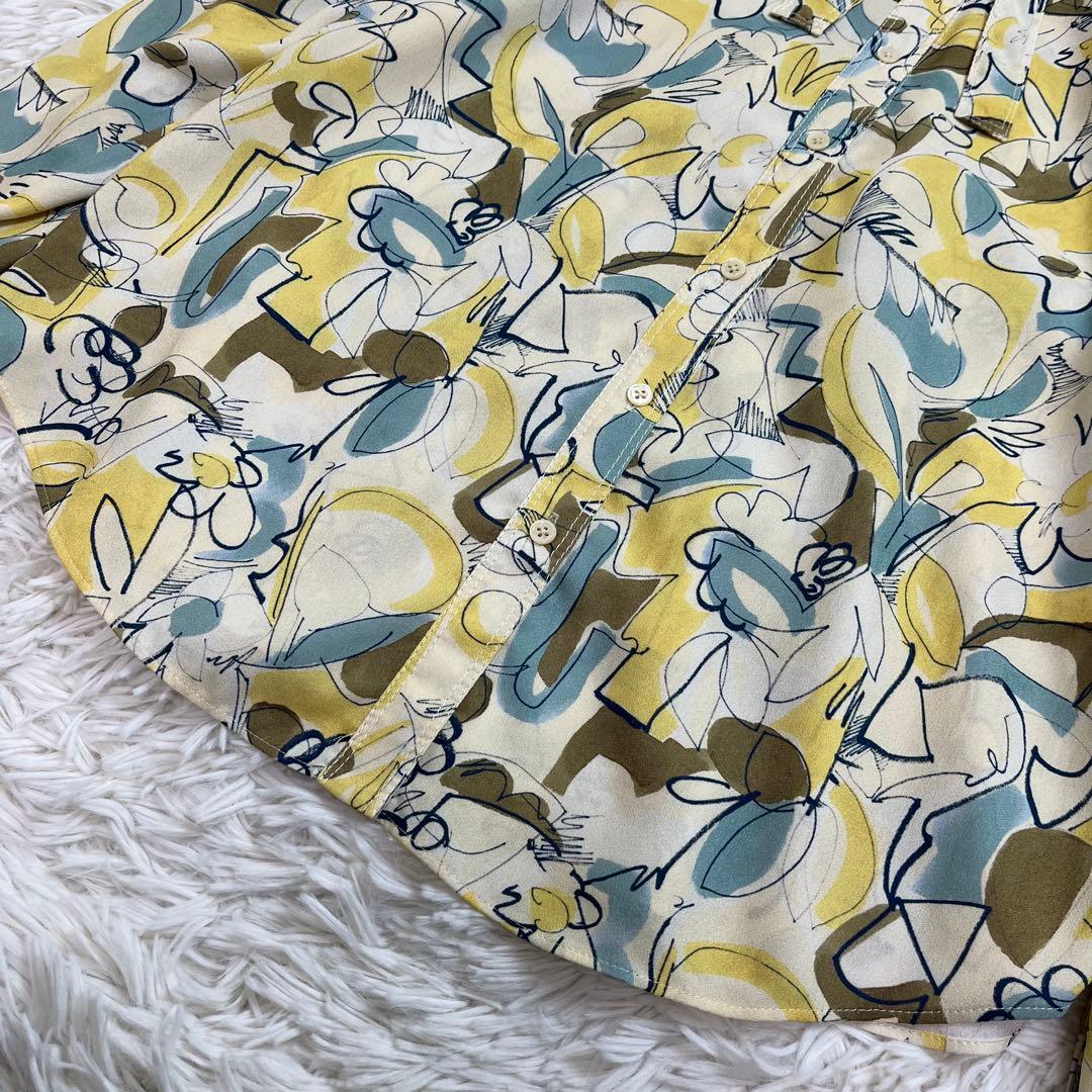 tomorrowland コレクション メロウフラワープリント ボウタイブラウス