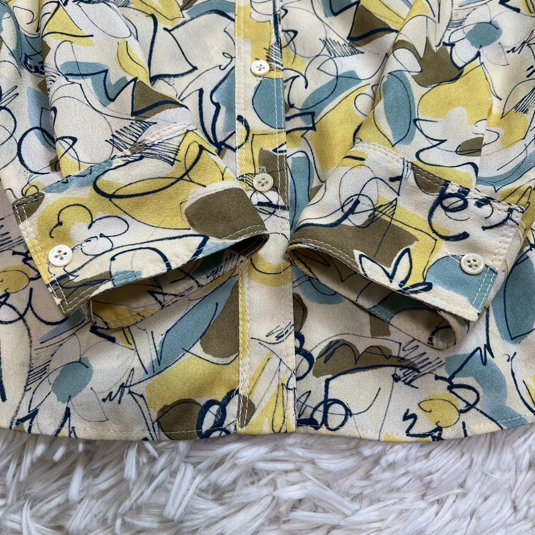 tomorrowland コレクション メロウフラワープリント ボウタイブラウス