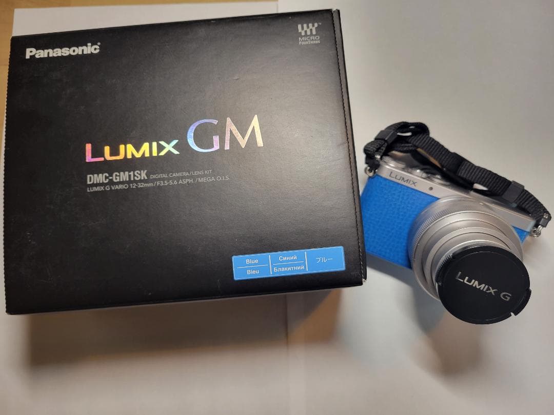 パナソニック ミラーレス一眼カメラGM1Sレンズキットブルー DMC-GM1SK