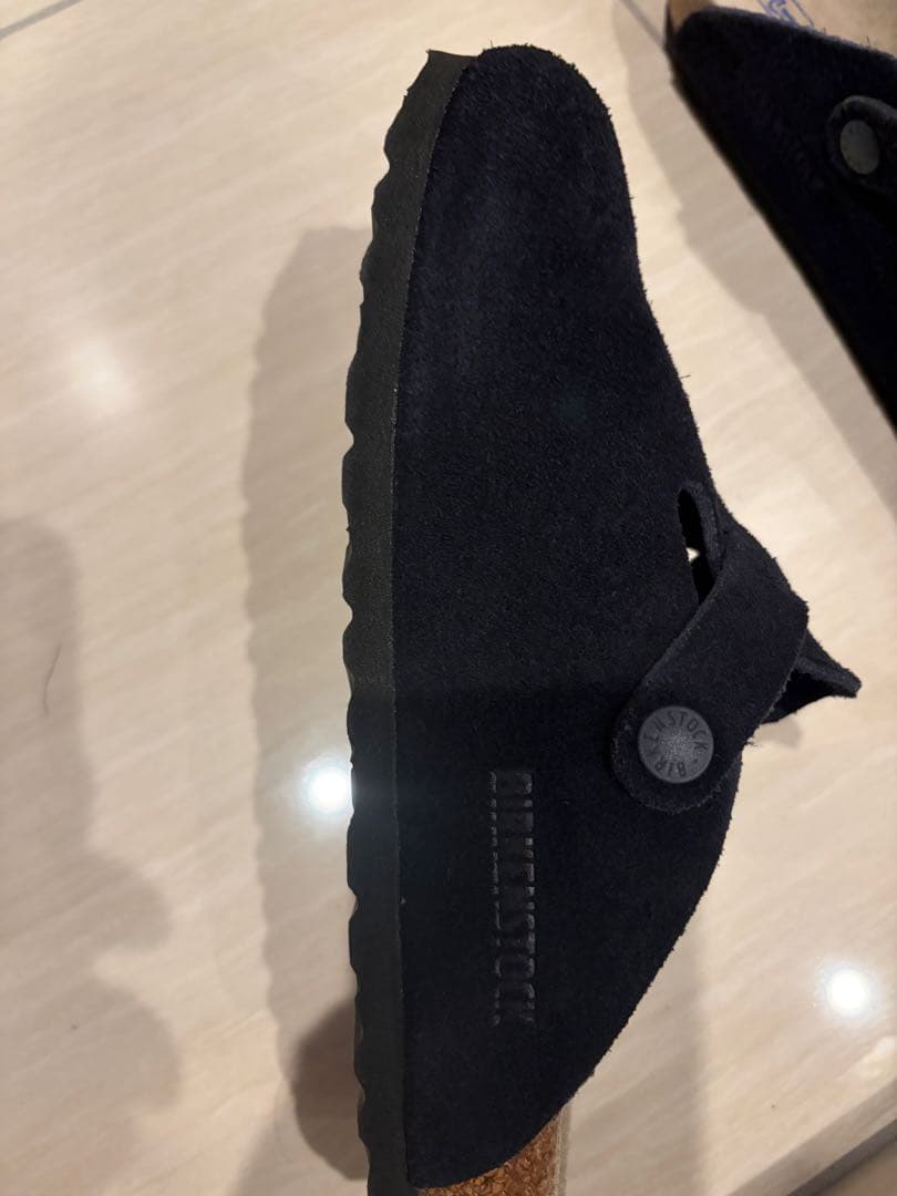 ビリケンシュトック スエード ブラックBIRKENSTOCK ボストン