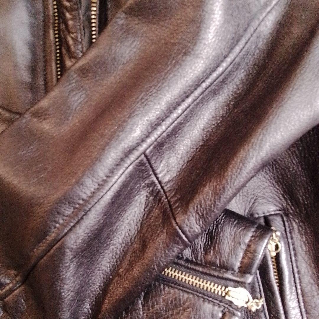 AVIREX シングルライダースジャケット6141052ブラック　　 （難あり）