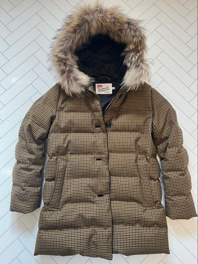 Traditional Weatherwear ダウンコートチェック柄