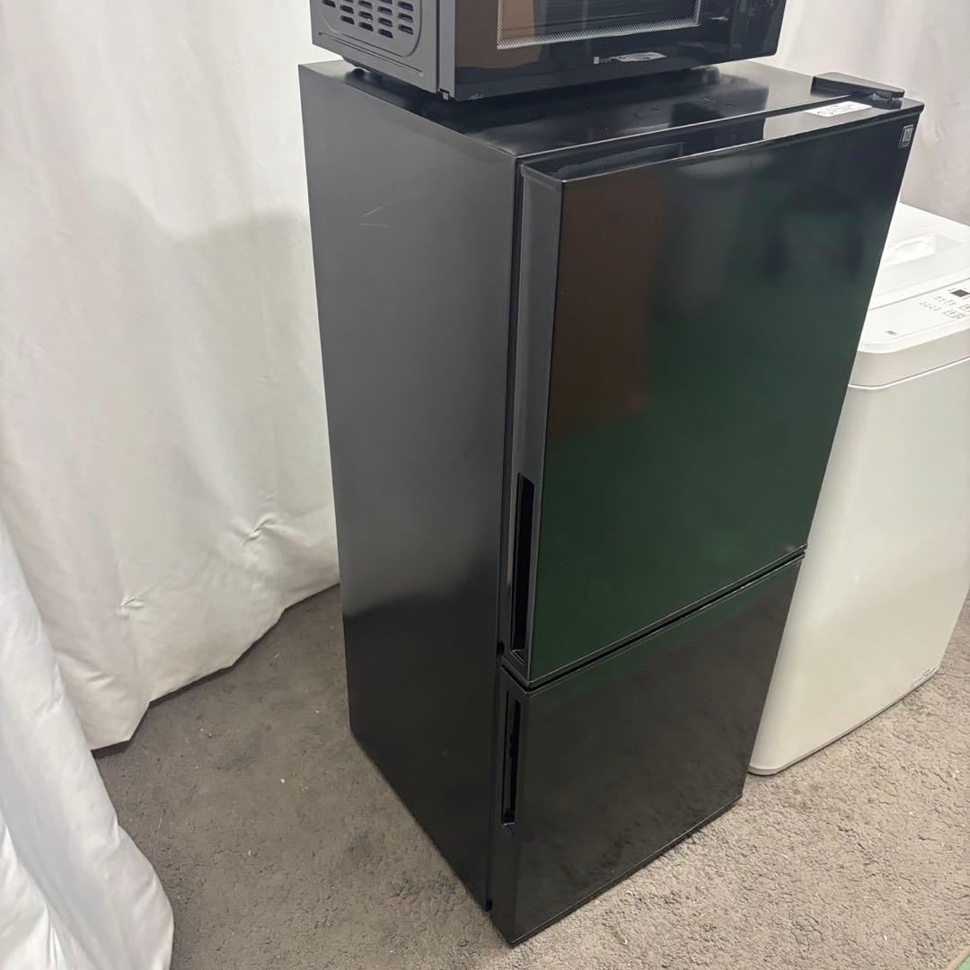 92⭕️冷蔵庫　洗濯機　電子レンジ　25年　ニトリ　黒　設置無料　綺麗　安い