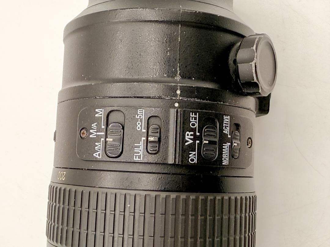 Nikon 70-200mm f/2.8G VR ズームレンズ 動作OK カビ有