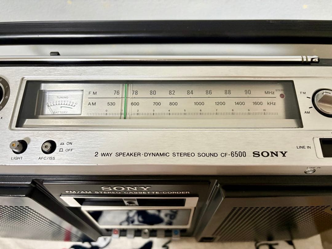 SONY　ソニー　ラジカセ　CF-6500　ジルバップ　動作品　レトロ