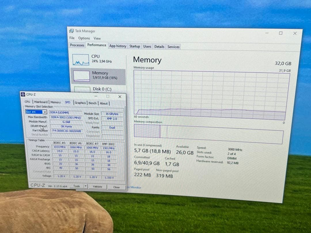 G.SKILL 32GB メモリー