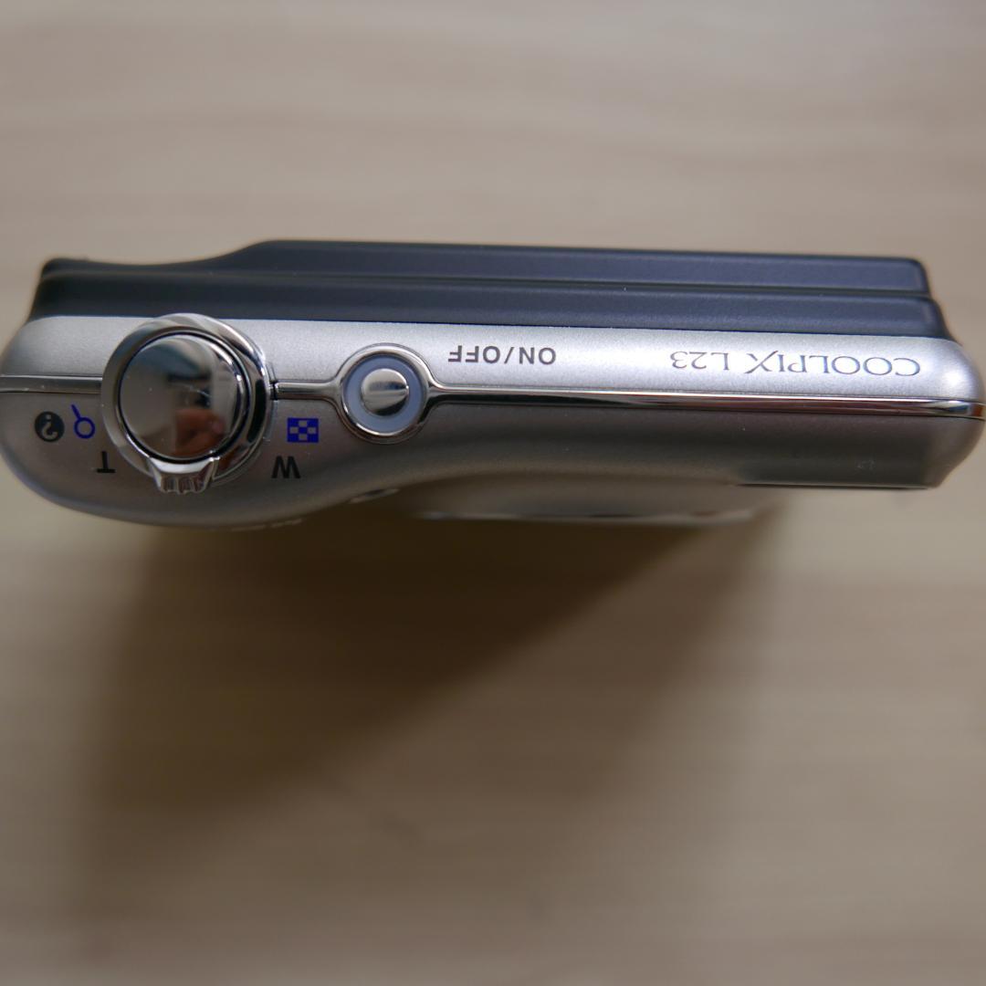 【動作確認済】Nikon COOLPIX L23 シルバー 乾電池対応 コンデジ