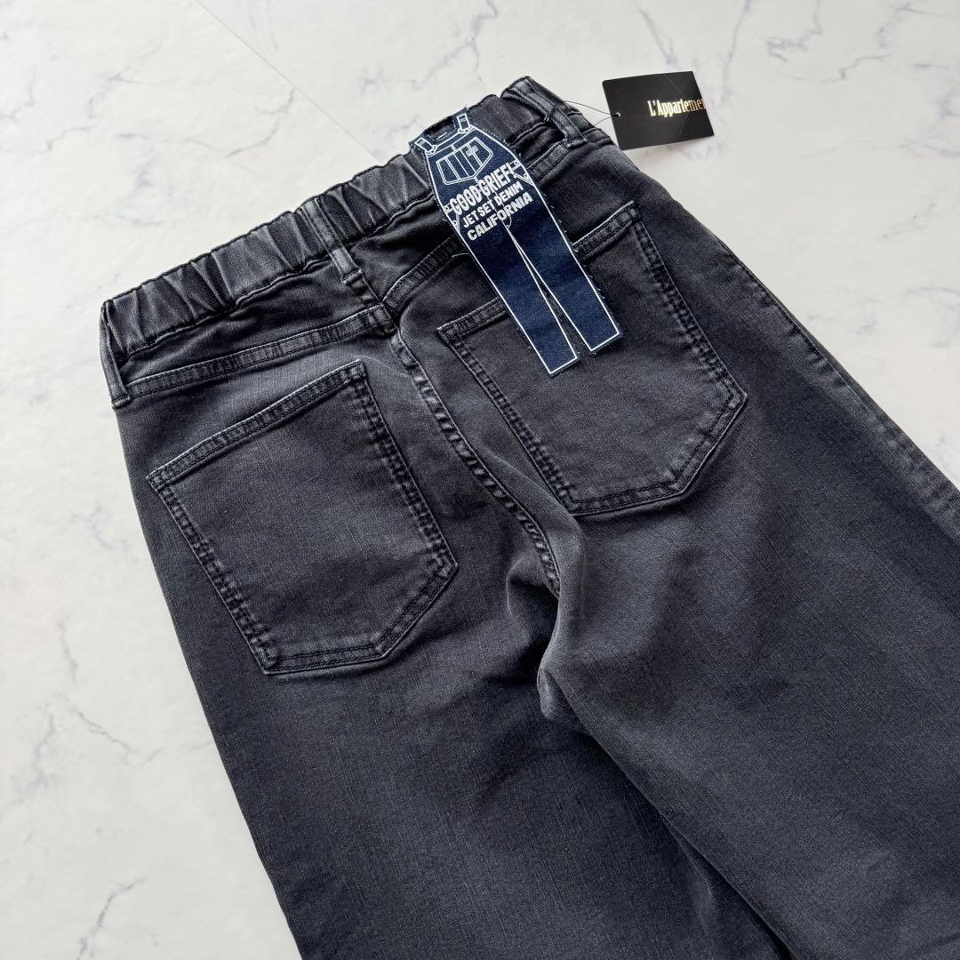 未使用 アパルトモン GOOD GRIEF ダメージドヘムワイドレッグデニム M