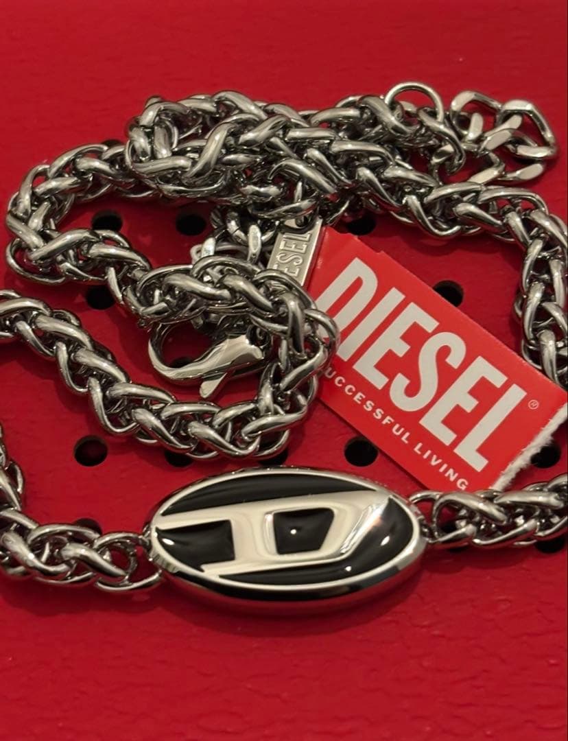 DIESEL シルバー チェーンネックレス