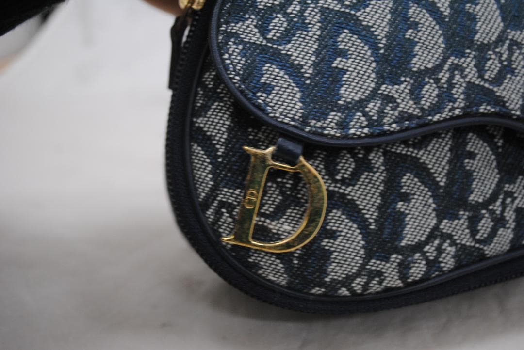 [1891]Christian Dior ディオール トロッター サドル ポーチ