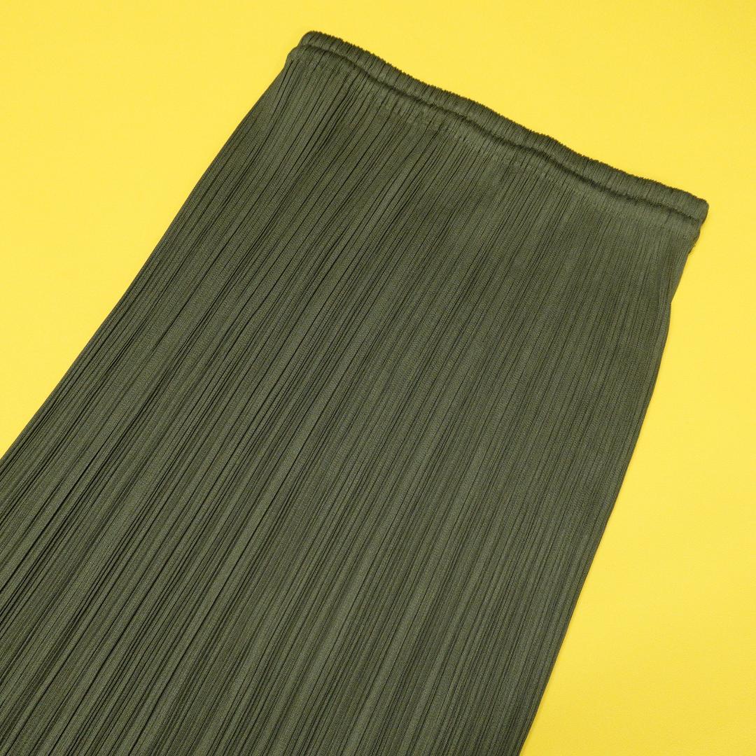 PLEATS PLEASE プリーツロングスカート 3 日本製 カーキ