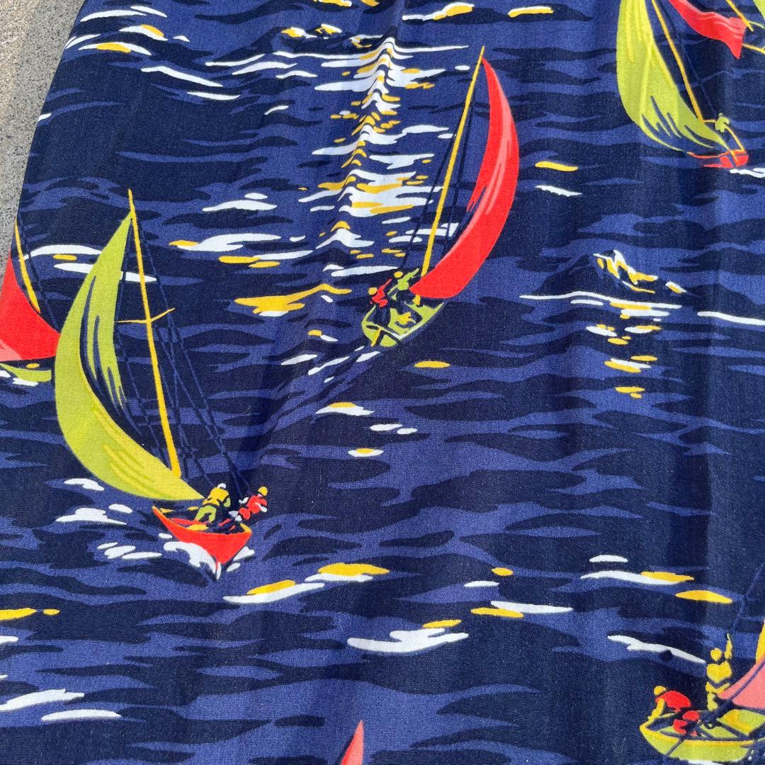 Lサイズ ポロ ラルフローレン ハワイアンシャツ アロハシャツ ヨット 90’s