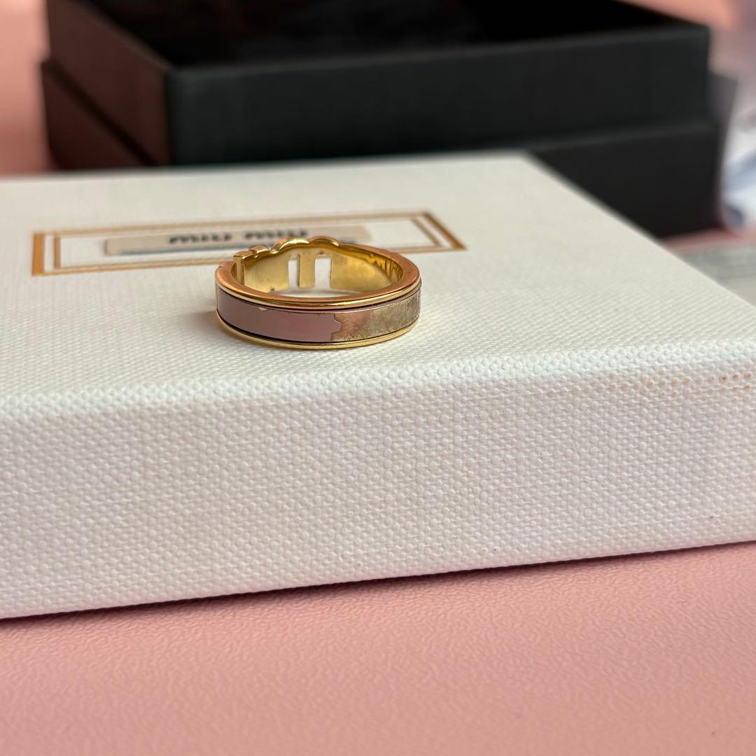 miumiu リング ピンク 指輪 ピンク