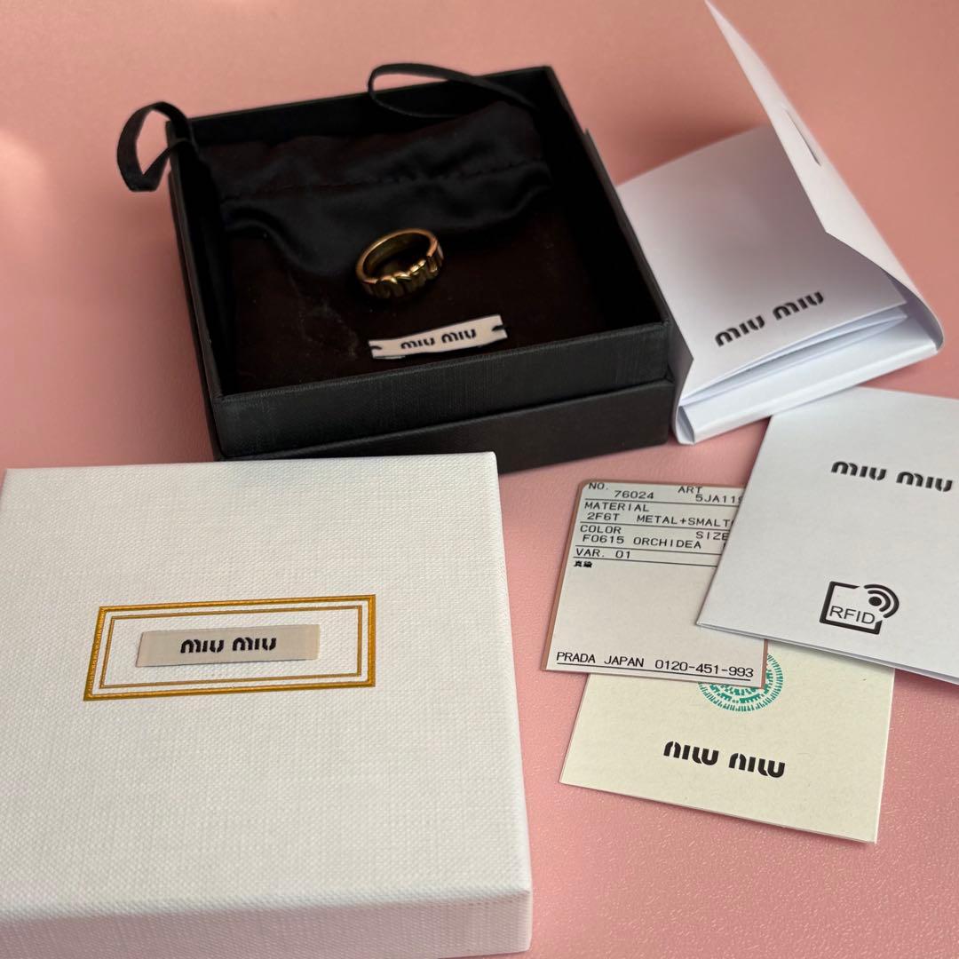 miumiu リング ピンク 指輪 ピンク