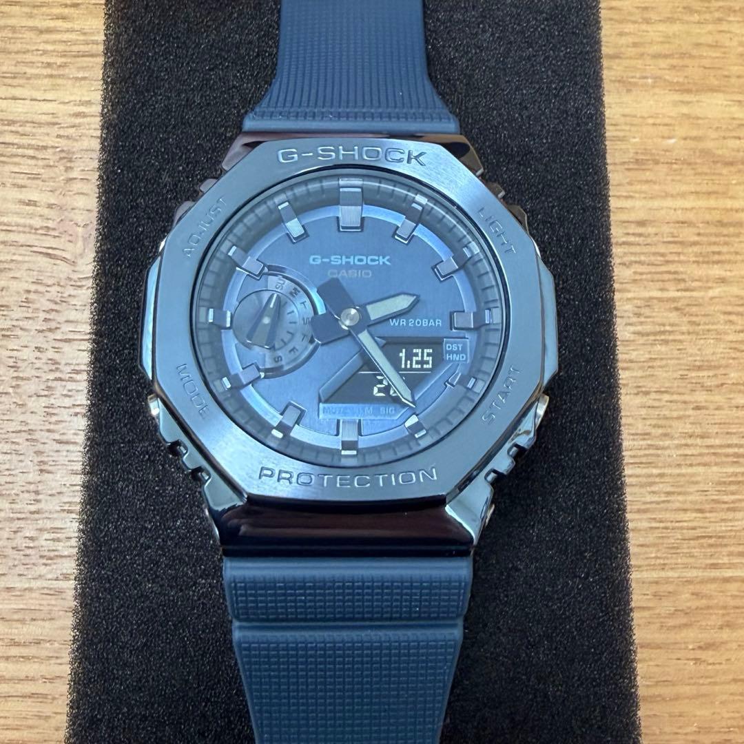 G-SHOCK GM-2100N-2AJF ネイビー カシオーク メタルカバード