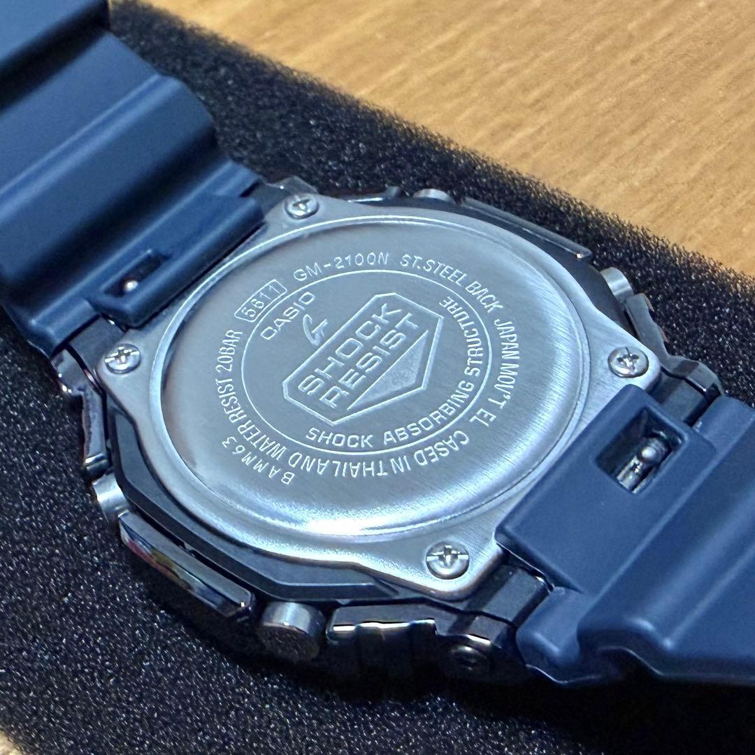 G-SHOCK GM-2100N-2AJF ネイビー カシオーク メタルカバード