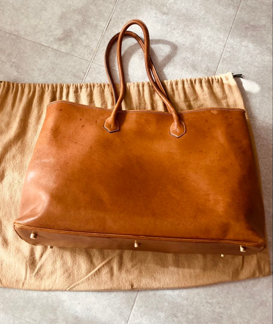 【正規品】シセイCisei 941 本革／定価22万円レザートートバッグキャメル