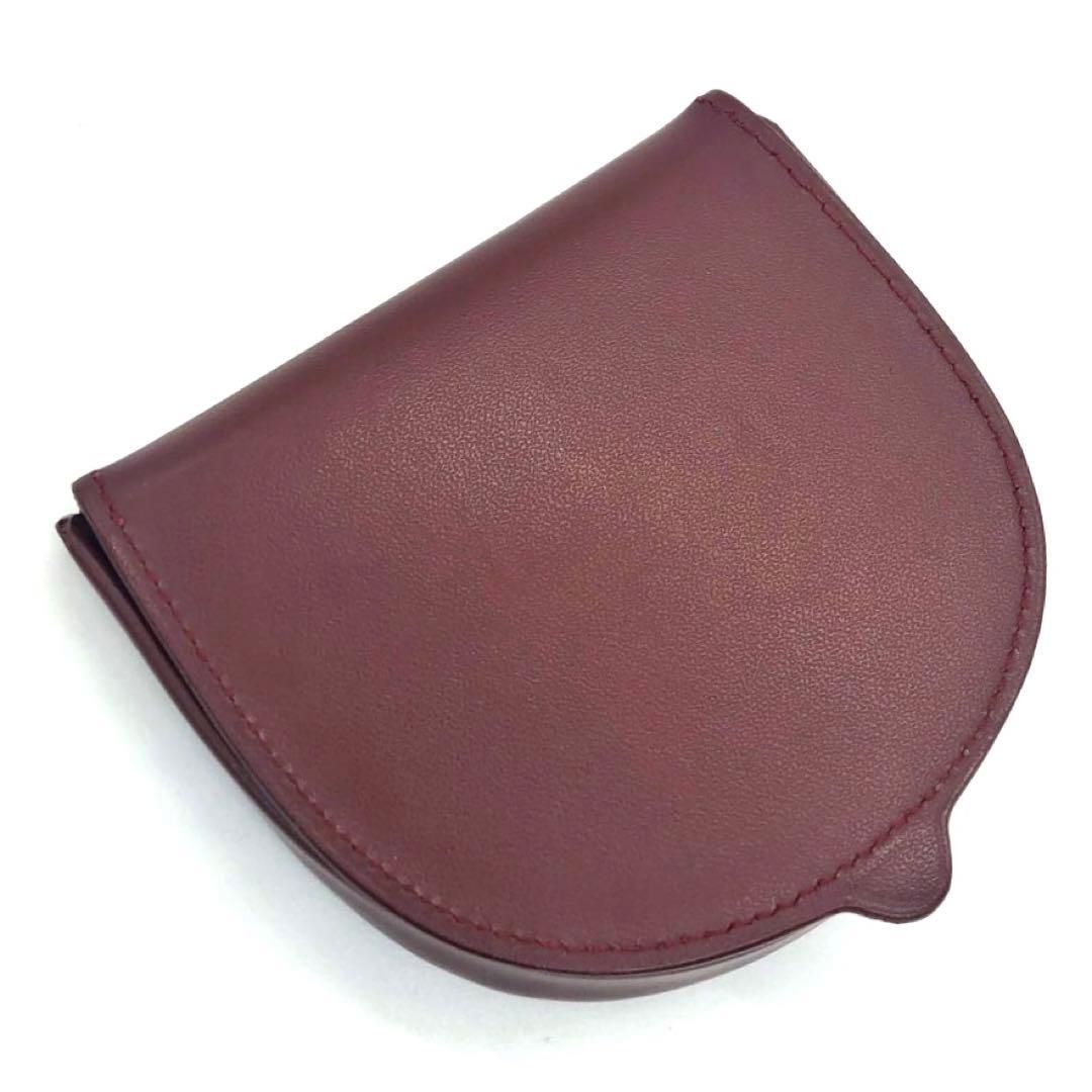 未使用級✨カルティエ レザー　ケース ボルドー