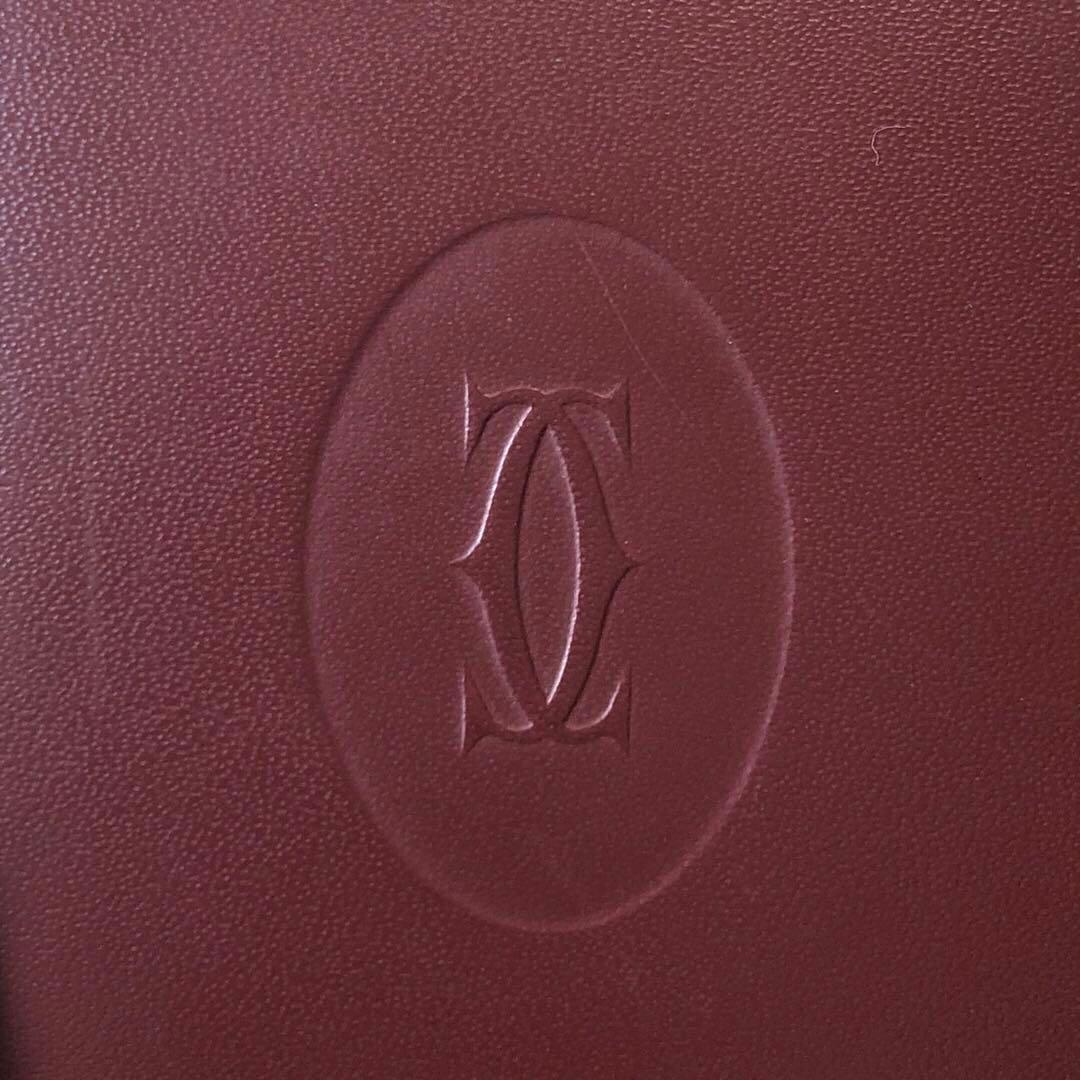 未使用級✨カルティエ レザー　ケース ボルドー