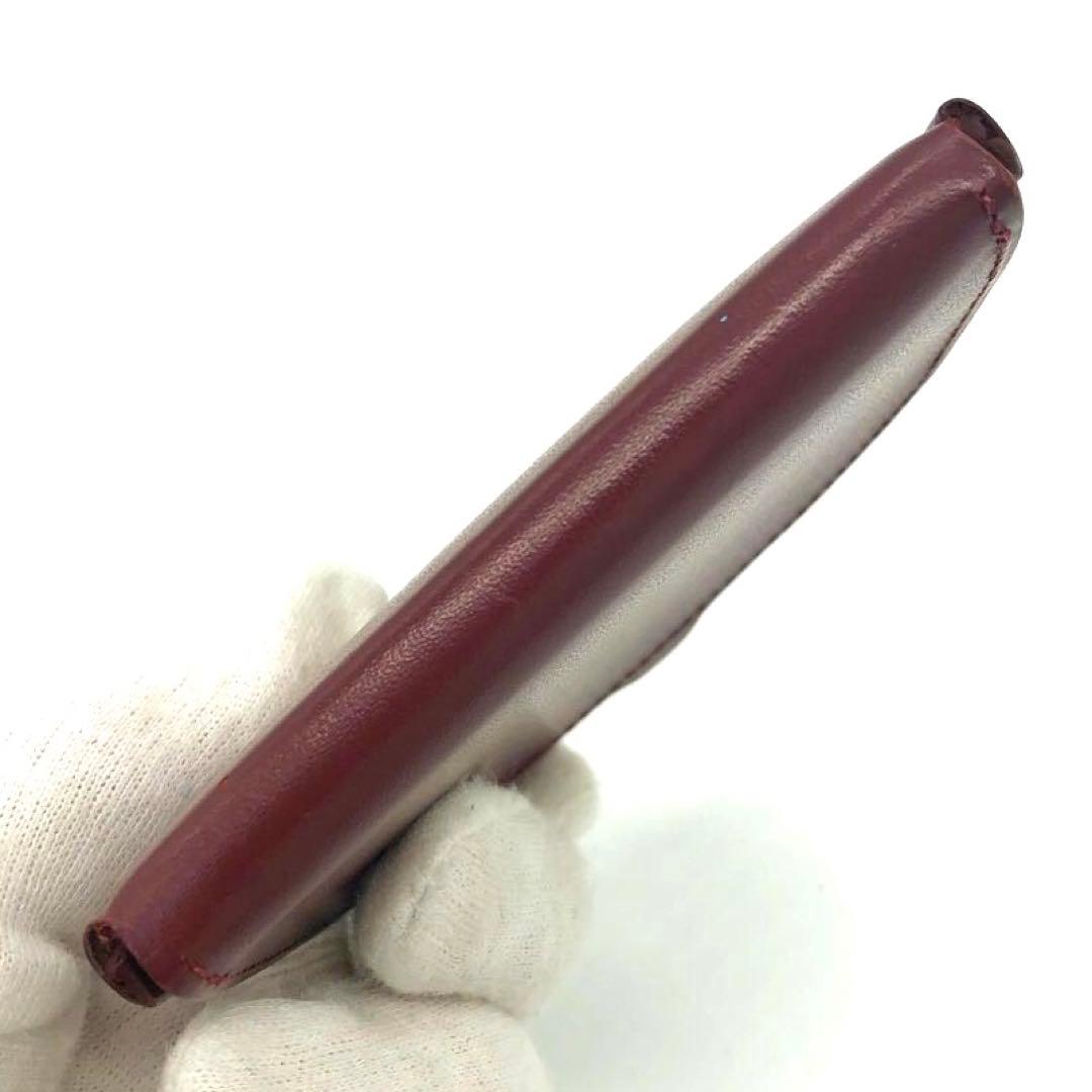 未使用級✨カルティエ レザー　ケース ボルドー