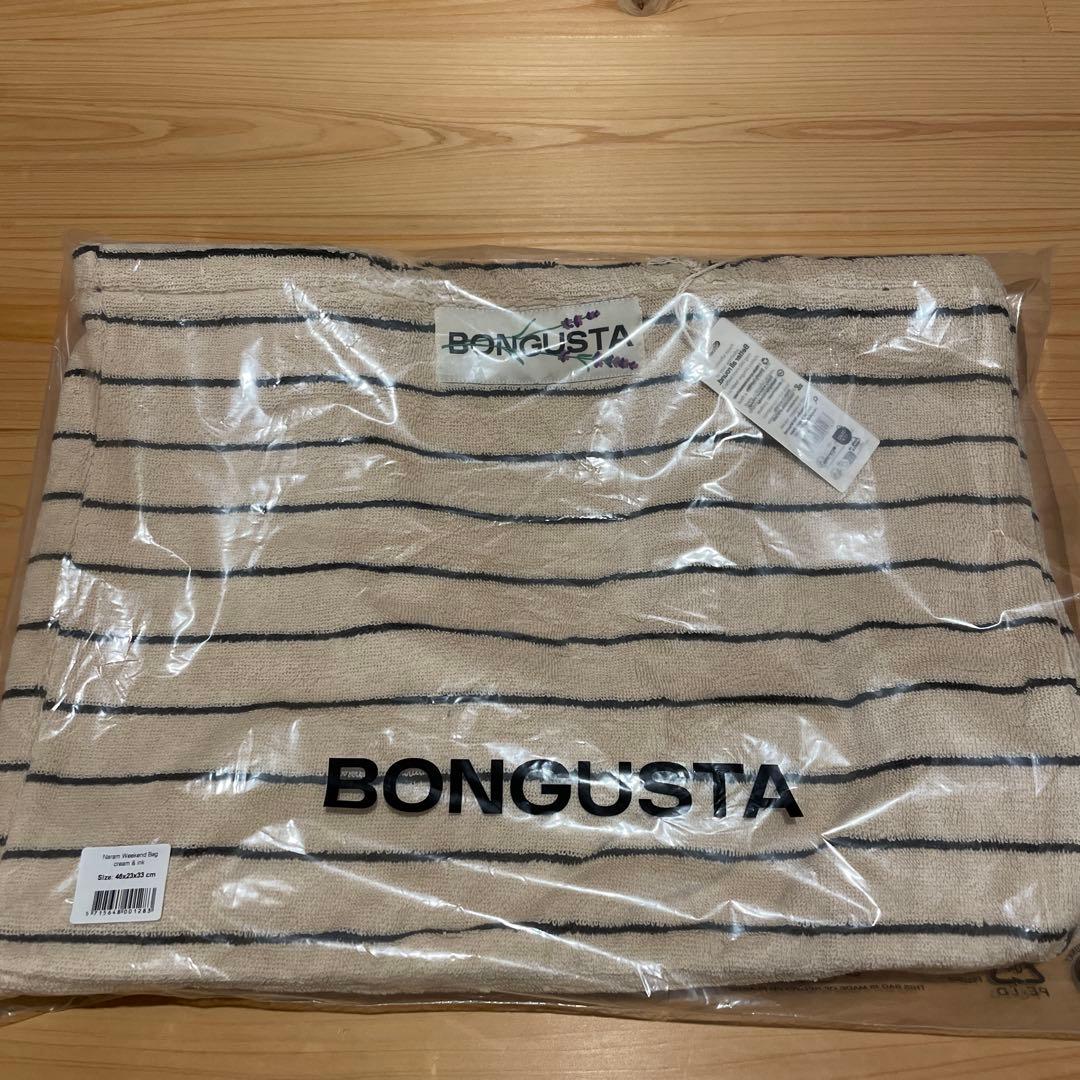 BONGUSTA トートバッグ　cream&ink