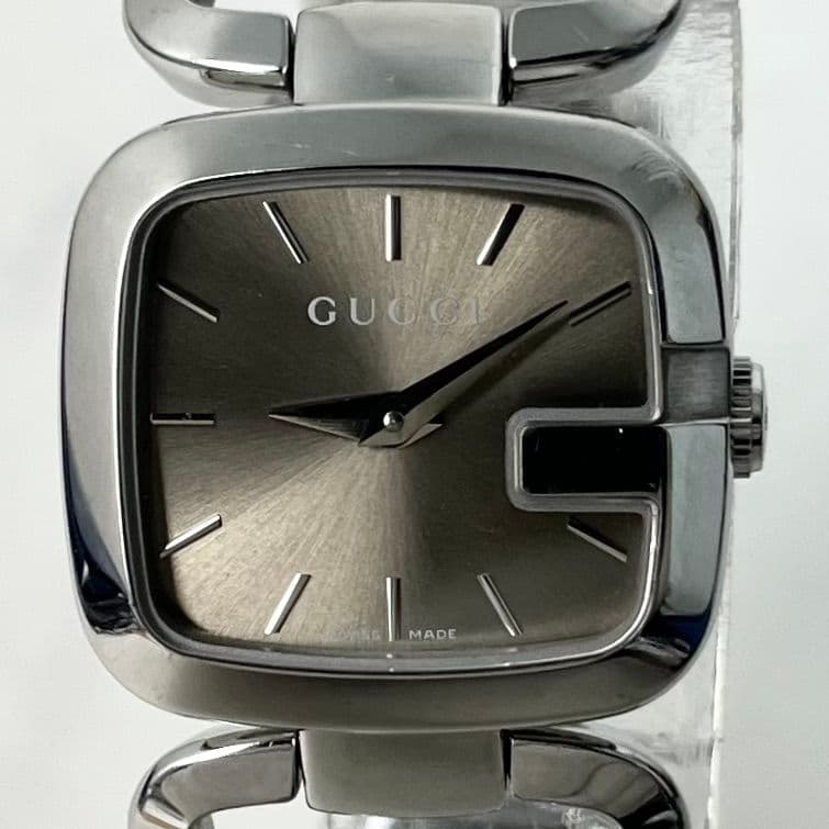 【稼働】 GUCCI 125.5 Gコレクション スクエア 腕時計 シルバー
