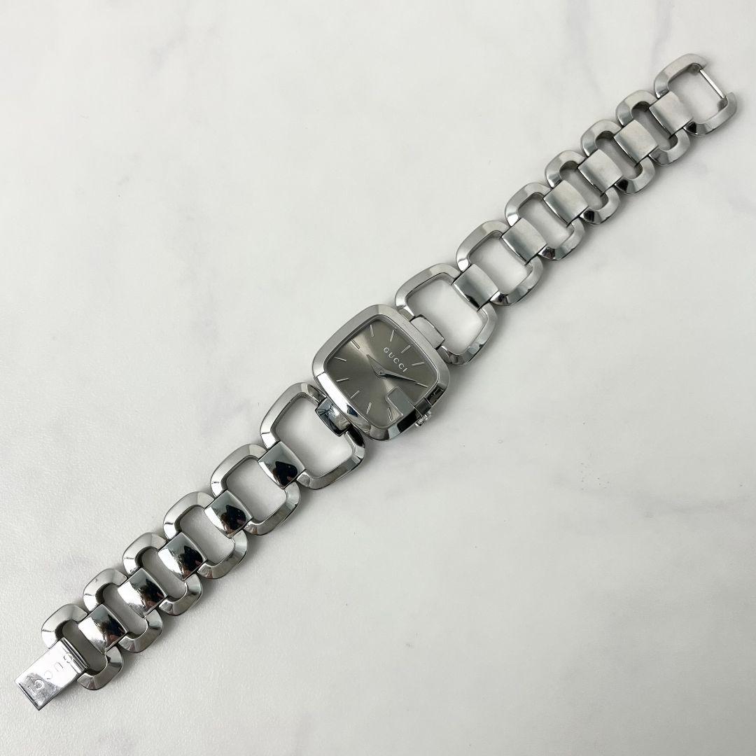 【稼働】 GUCCI 125.5 Gコレクション スクエア 腕時計 シルバー