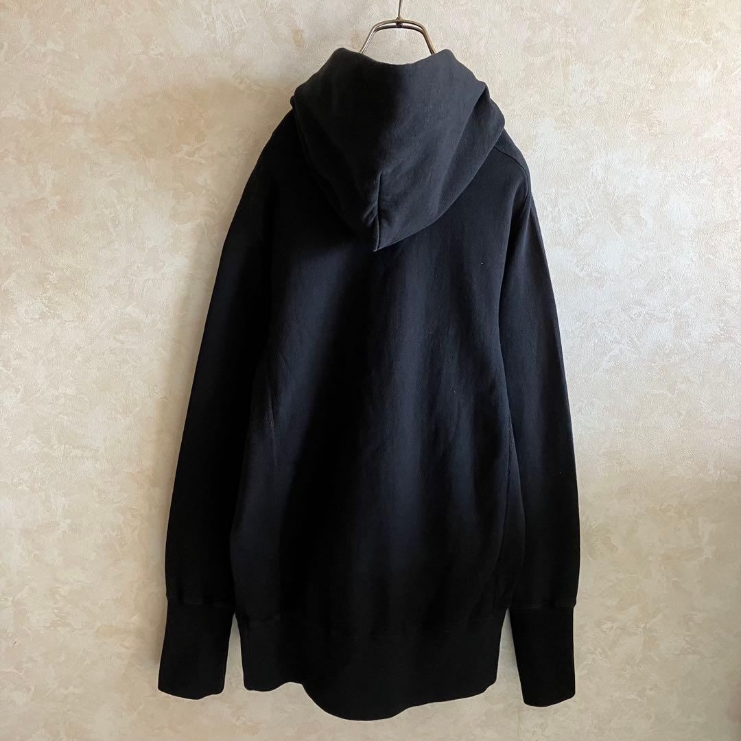 USA製 ワラワラスポーツ リバースウィーブパーカー 黒 L ブランク