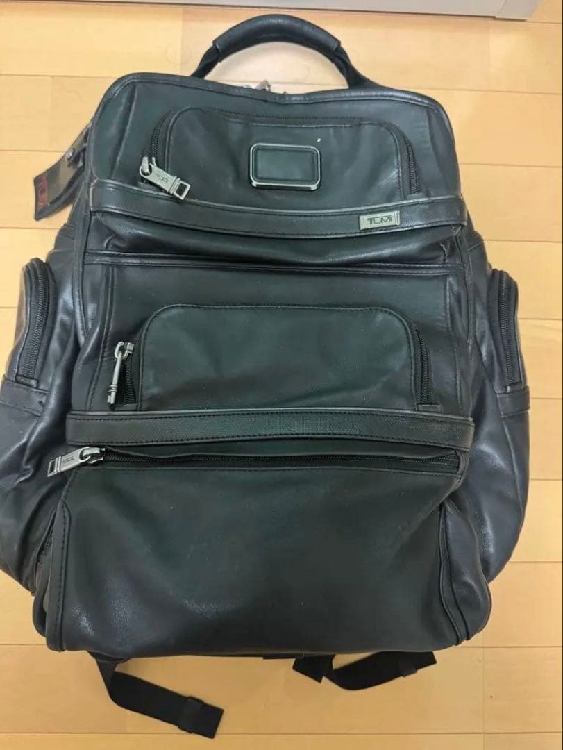 ぞうさま専用　TUMI ALPHA 3 本革 黒 リュック9603578DL3