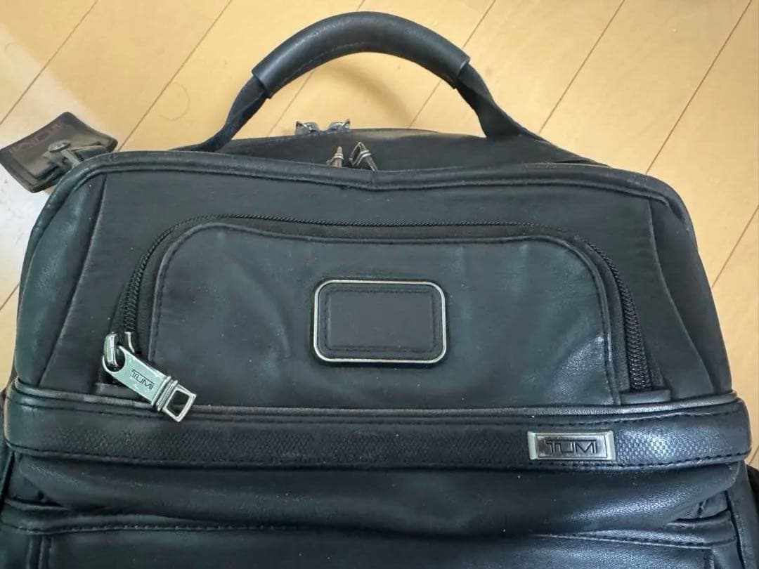 ぞうさま専用　TUMI ALPHA 3 本革 黒 リュック9603578DL3