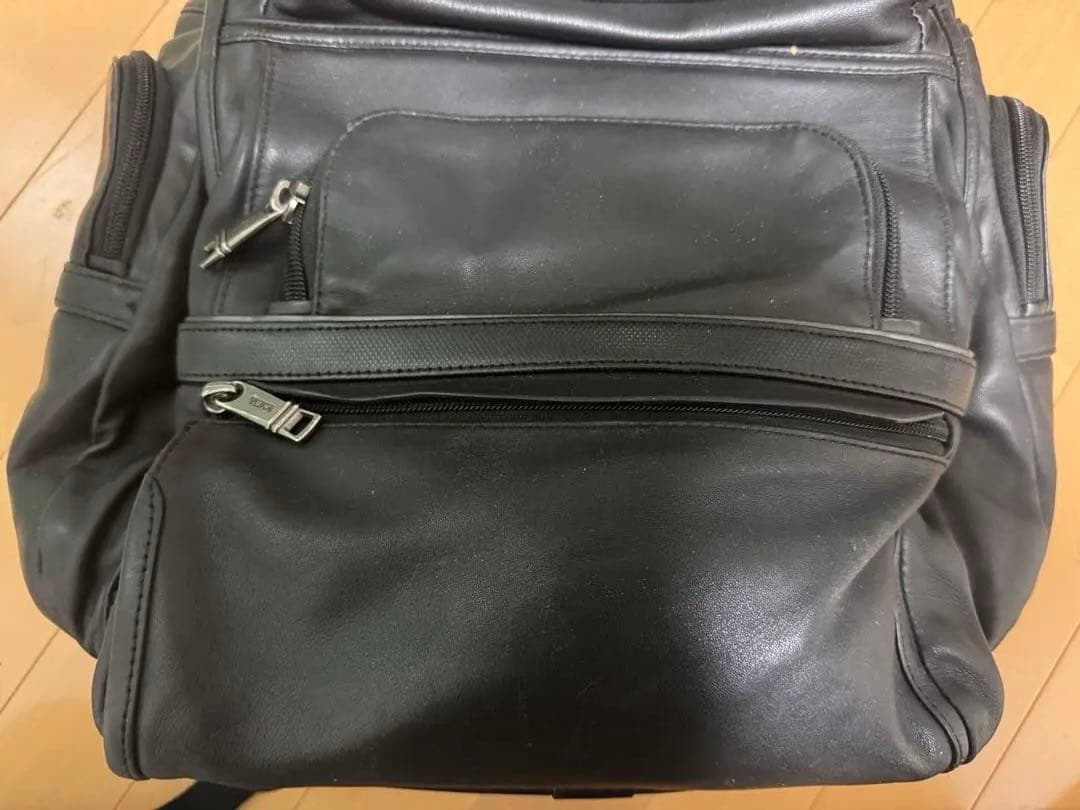 ぞうさま専用　TUMI ALPHA 3 本革 黒 リュック9603578DL3