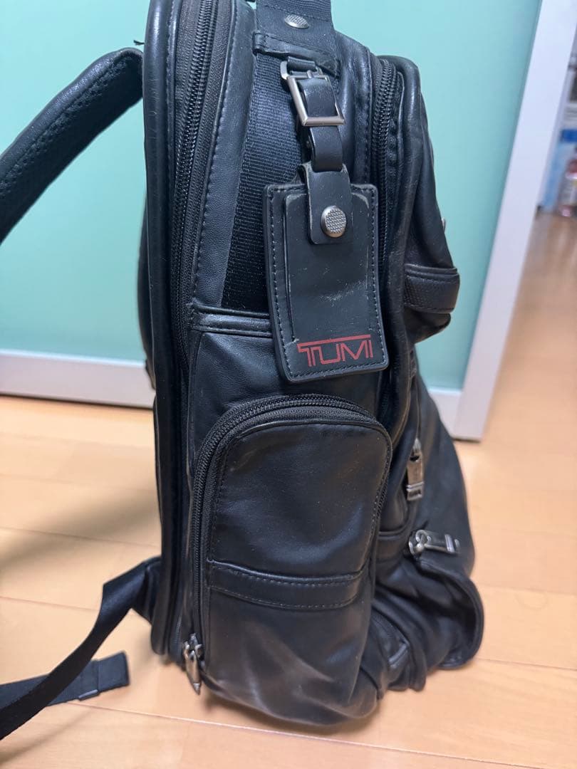ぞうさま専用　TUMI ALPHA 3 本革 黒 リュック9603578DL3
