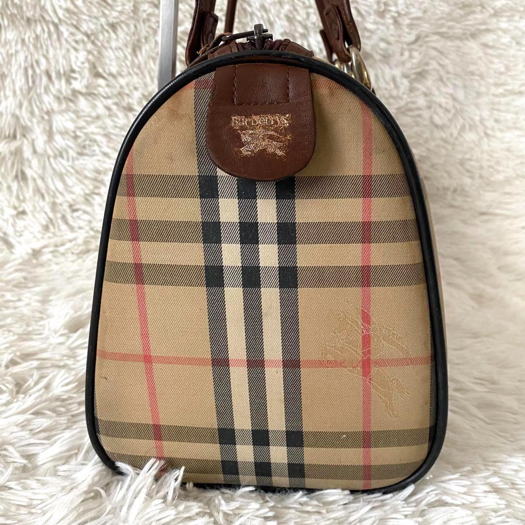 バーバリー 大容量ボストンバッグ ノバチェック 肩掛け シャドーホース A4対応