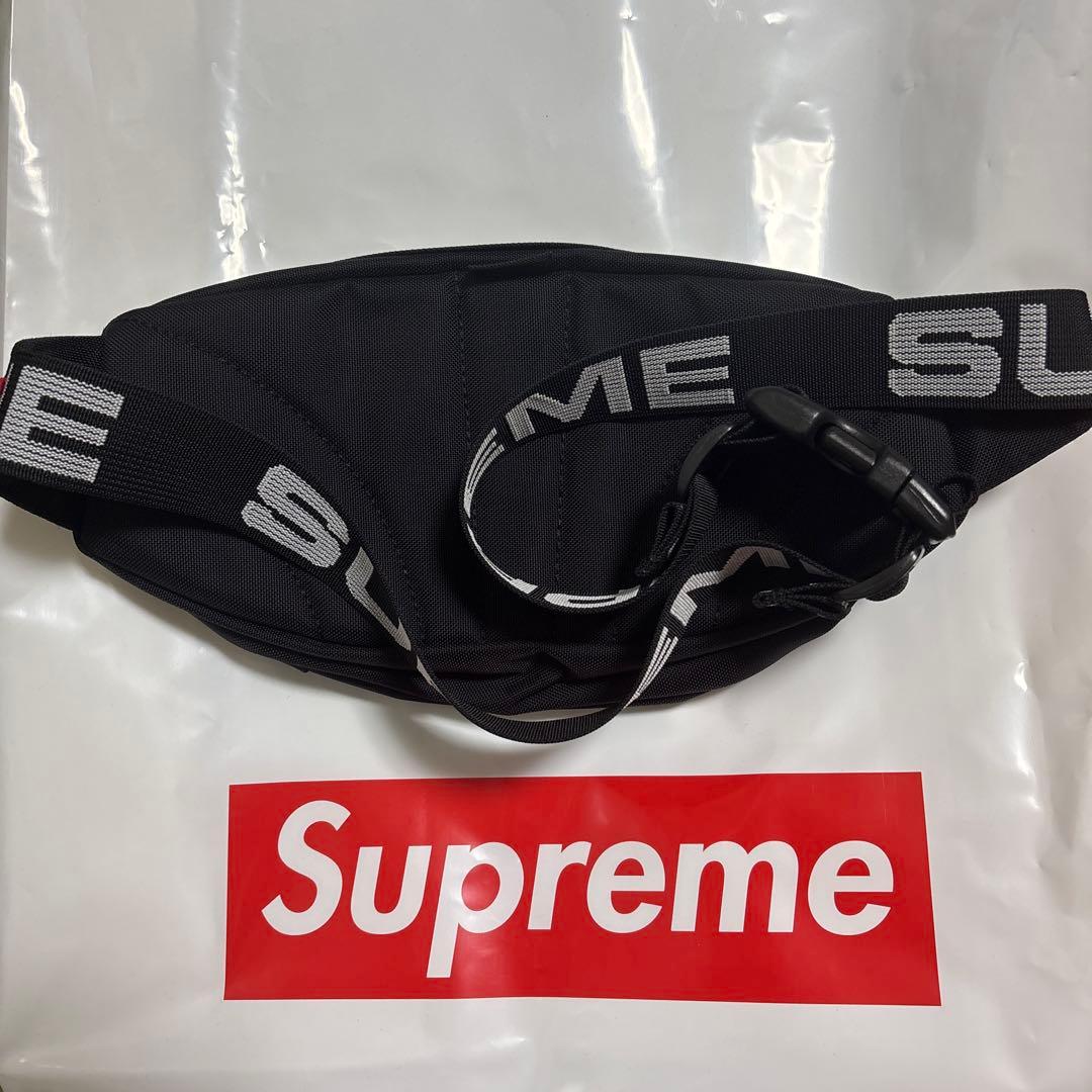 Supreme 18SS Waist Bag Blackウエストバッグ